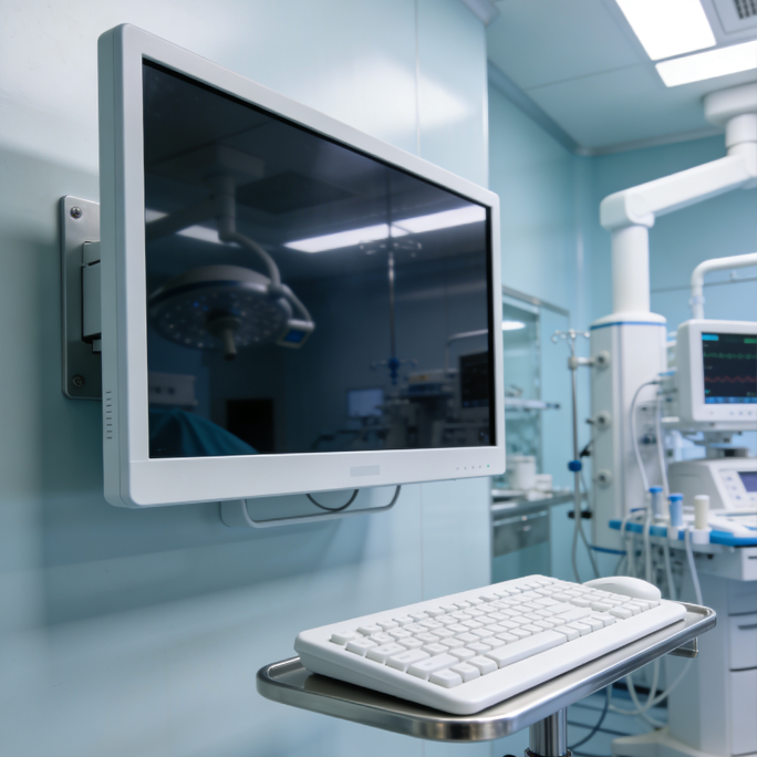 PC e tastiere per la sala operatoria