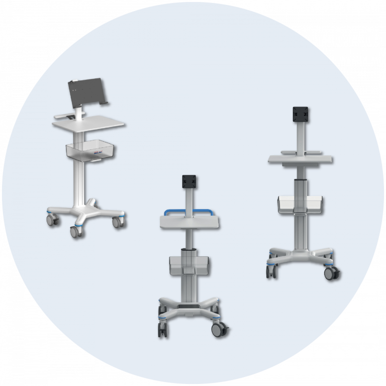 Carrelli medicali configuralibi